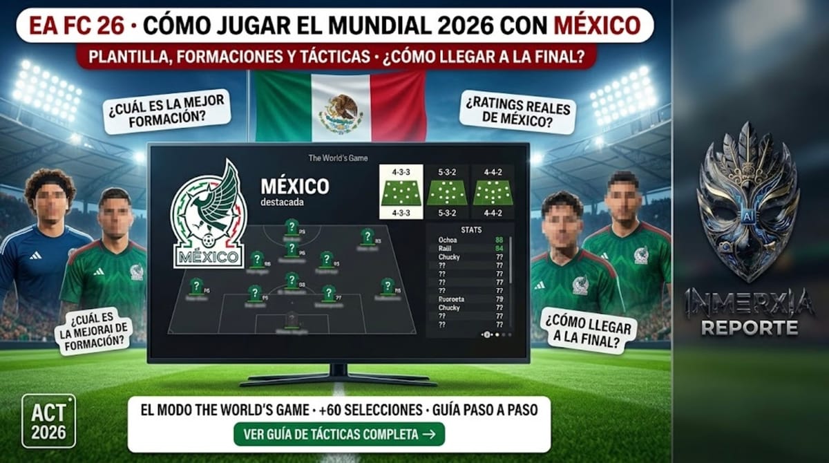Cómo jugar EA FC 26 modo Mundial 2026 con México · plantilla real