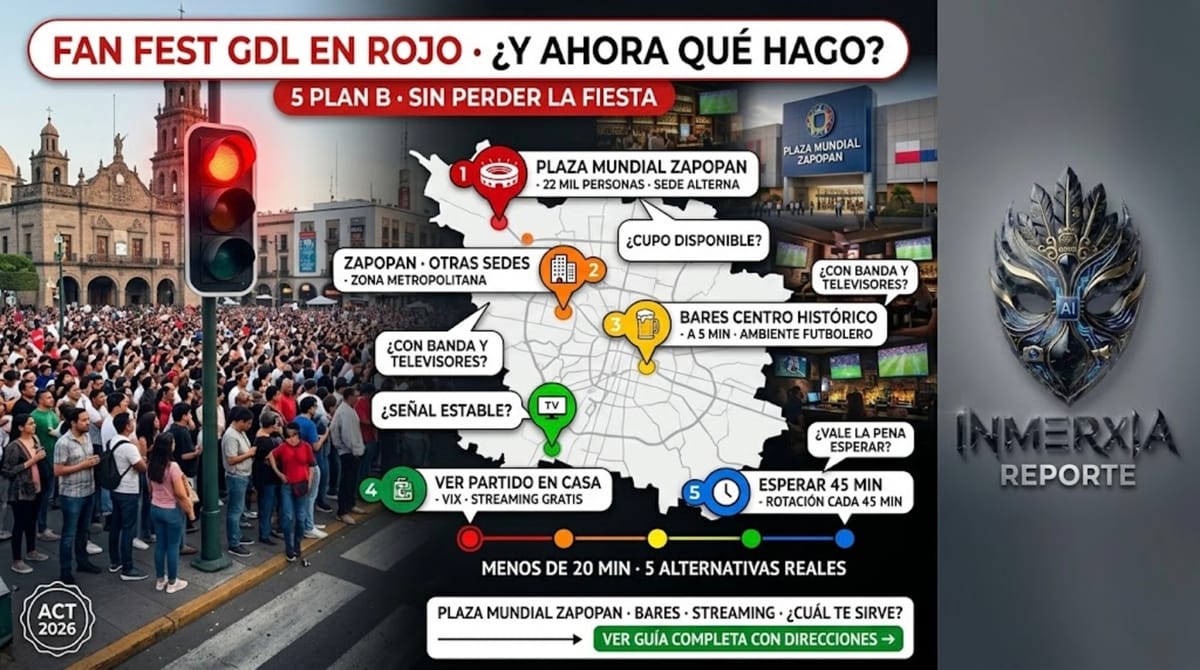 ¿Qué hacer si llegas al Fan Fest Guadalajara con semáforo en rojo? Plan B