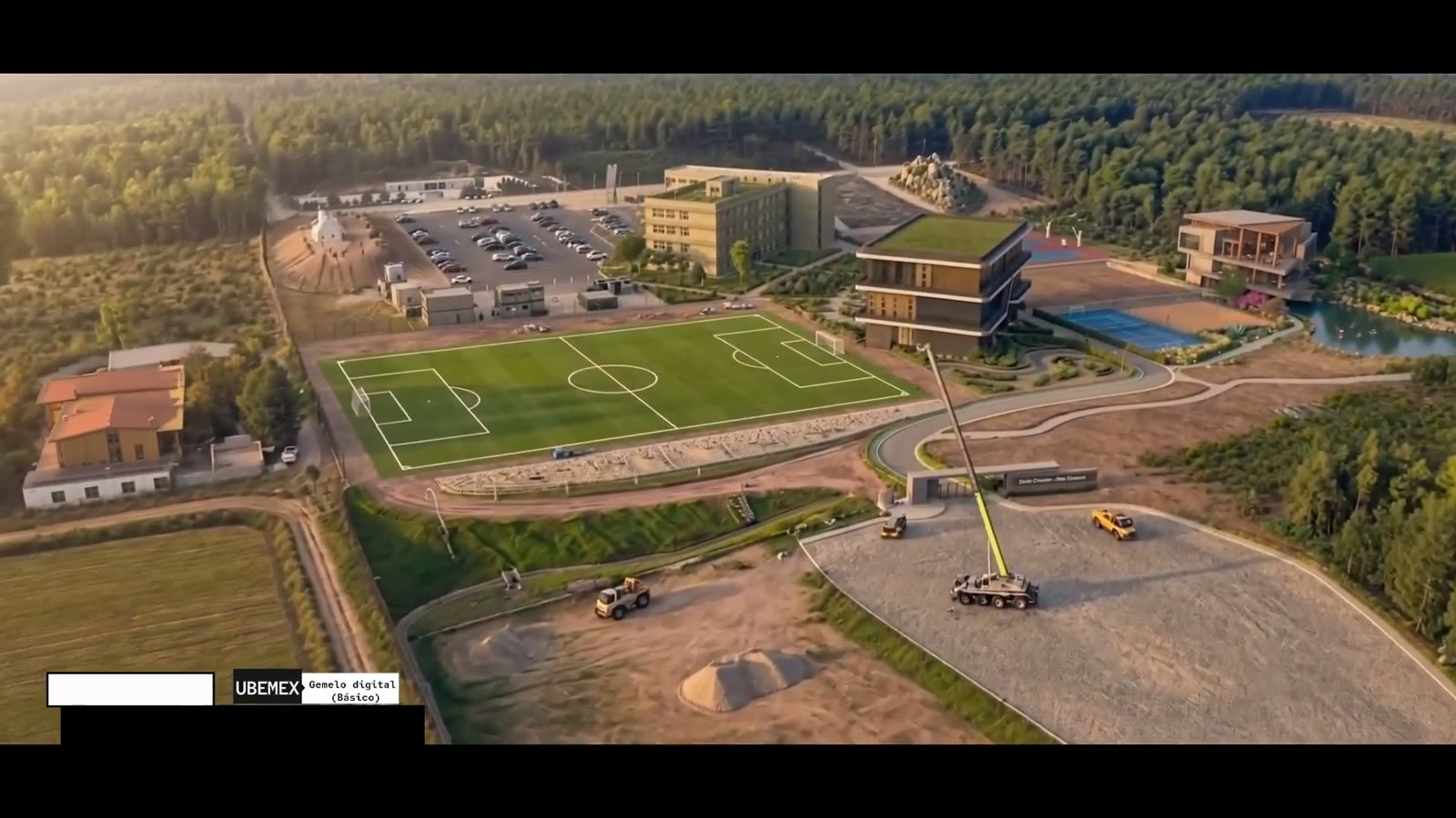 The finished sports complex