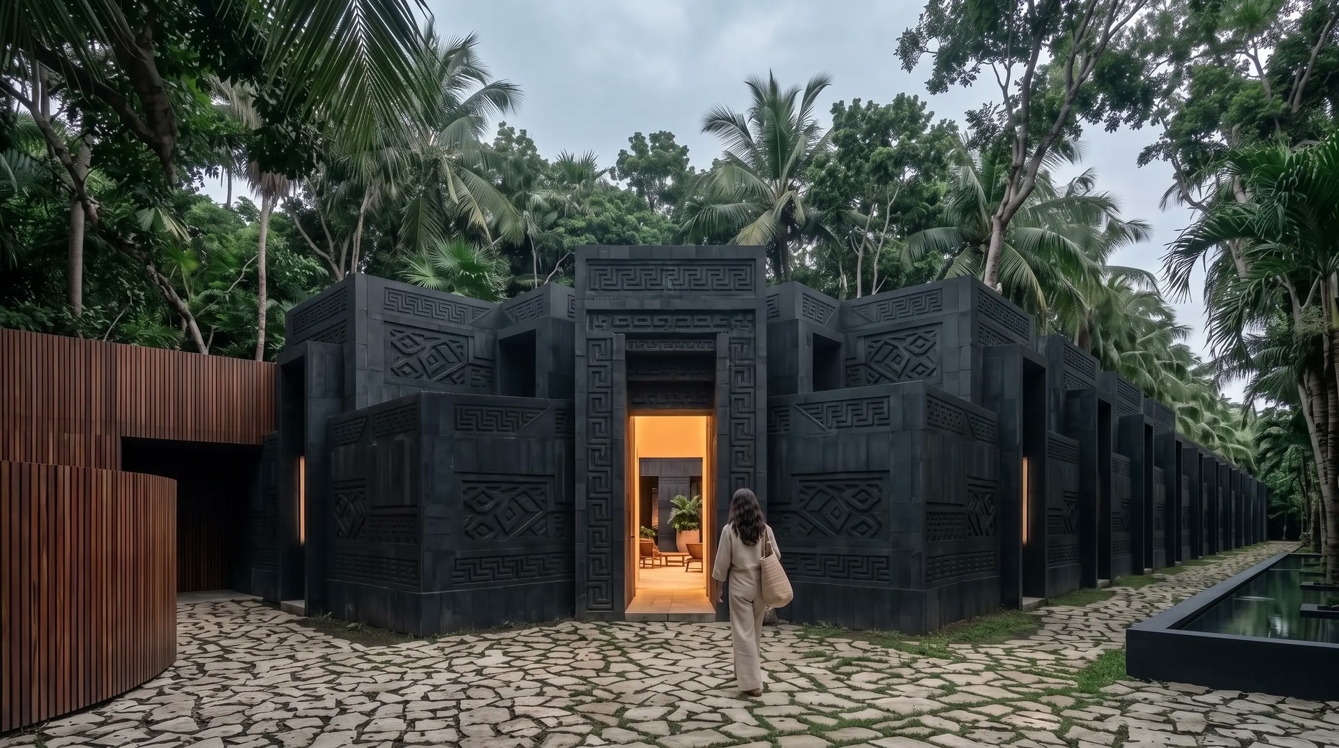 Spa entrance in the jungle